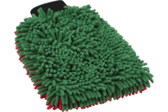 Microvezel washand rood/groen 23x30cm