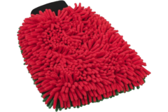 Microvezel washand rood/groen 23x30cm
