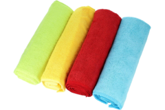 Menzerna pack of 4 microfibers (rood, geel, groen, blauw) 40x40cm