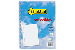 Kantoor collegeblok A4, gelinieerd