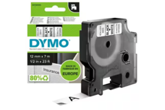 Kantoor Dymo tape 45013 12mm x 7m zw/wit