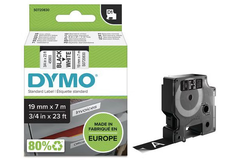 Kantoor Dymo tape 45803 19mm x 7m zw/wit