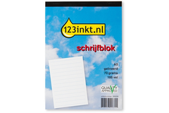 Kantoor Schrijfblok A5 gelinieerd 100 vel