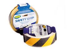 Rol Antisliptape zwart/geel 25mm x 18 mtr