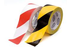 Markeertape zwart/geel 50mm x 33m