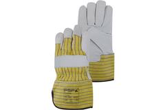 Handschoen leder geel 34-100 M08