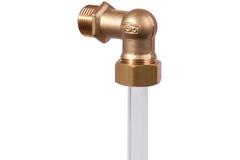Peilglasknie 1/2" bovenzijde